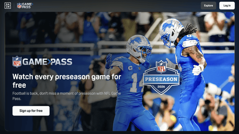 NFL+ official streaming service