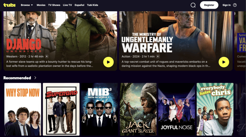 Tubi: best free PrimeWire alternative